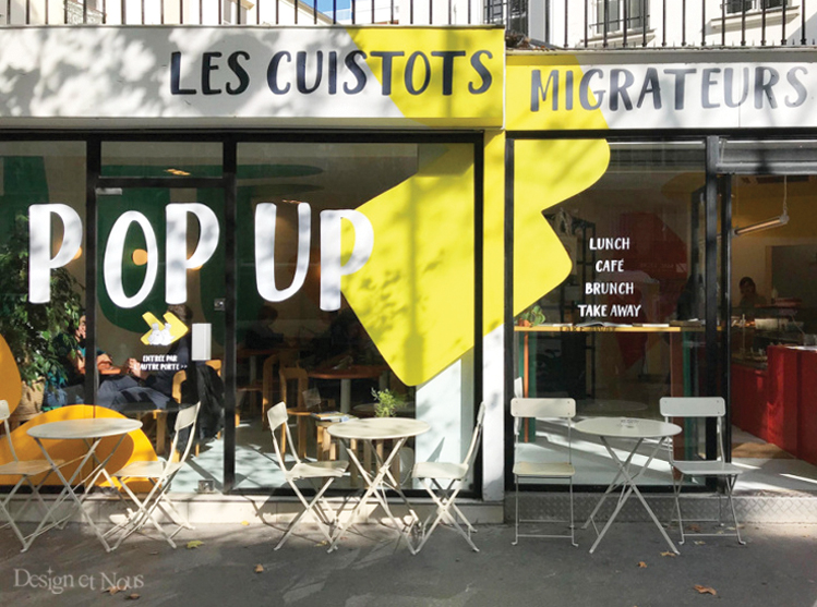 Sticker restaurant adhésif calicot cafe restaurant vitrine devanture commerce lettrage lettres