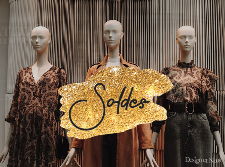 Soldes d'hiver : Calicots et vitrophanies pour des vitrines de magasins  impactantes ! - Design et nous